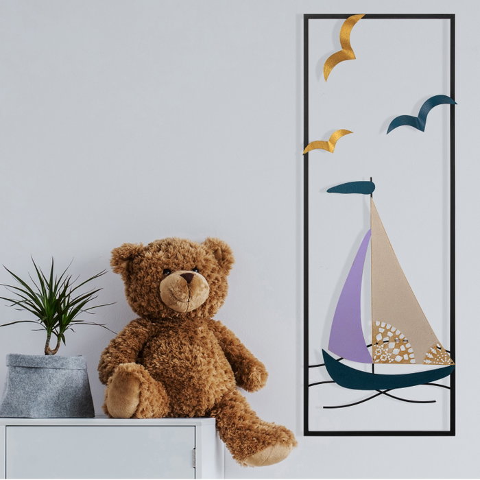 Wallity Port de Cannes - 1 Accesorio Decorativo de Metal Multicolor Wallity Port de Cannes - 1 Accesorio Decorativo de Metal Multicolor